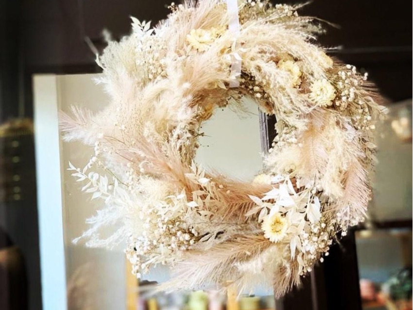 Trockenblumen Türkranz