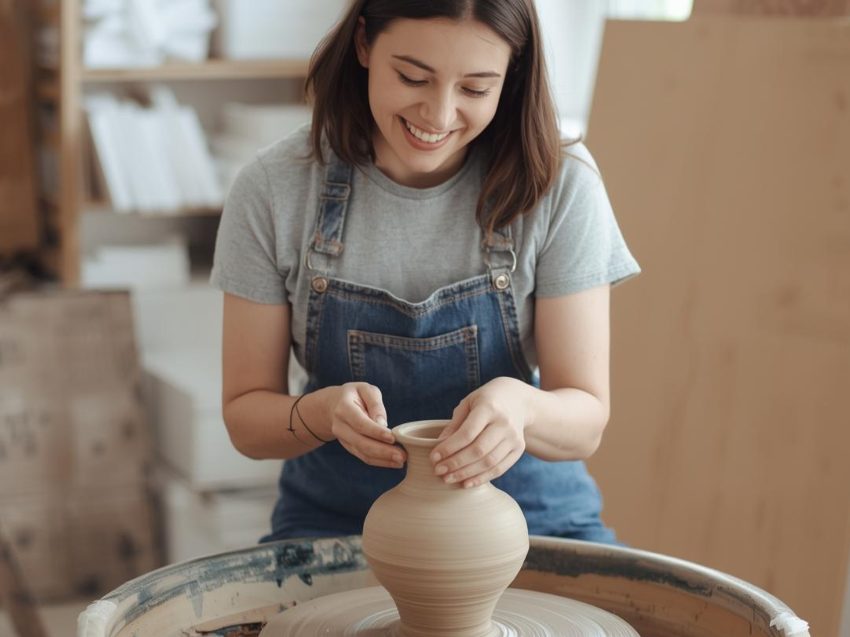 Töpferkurs an der Drehscheibe in Heilbronn