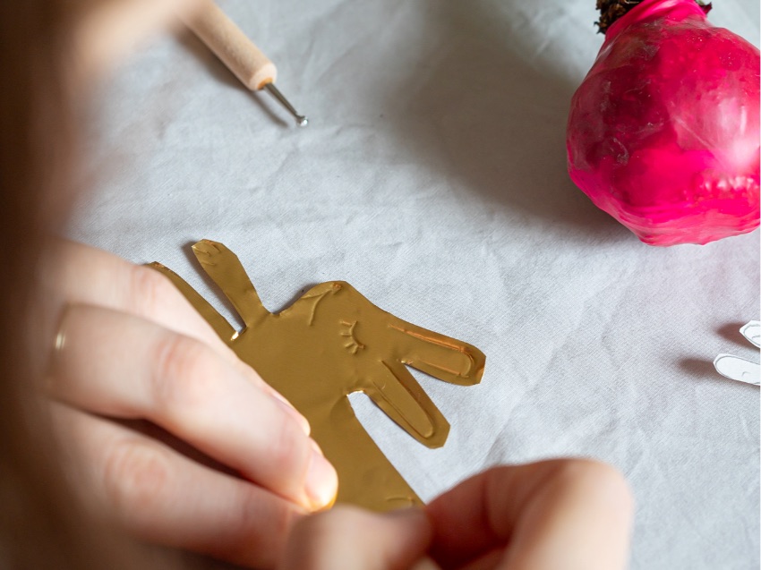 Arbeiten mit dem Prägestift