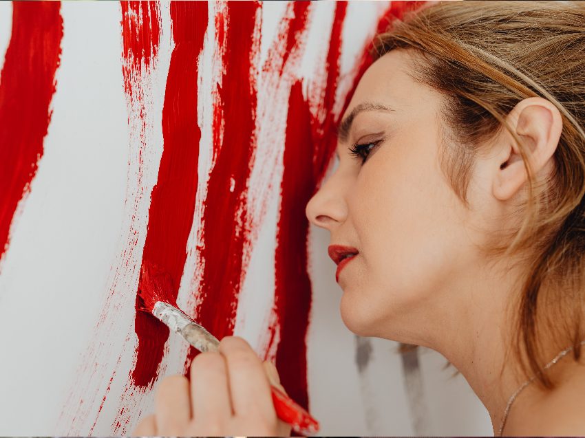 Drink & Paint Malkurs in Oldenburg - Abstrakt malen