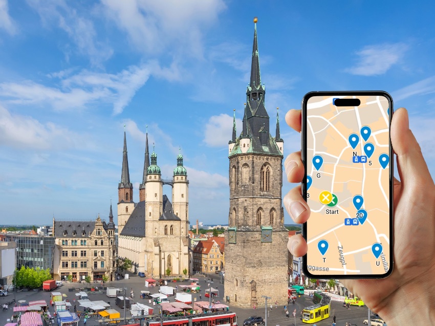 Selbstgeführte Stadtführung in Halle (Saale) - als Stadtrallye