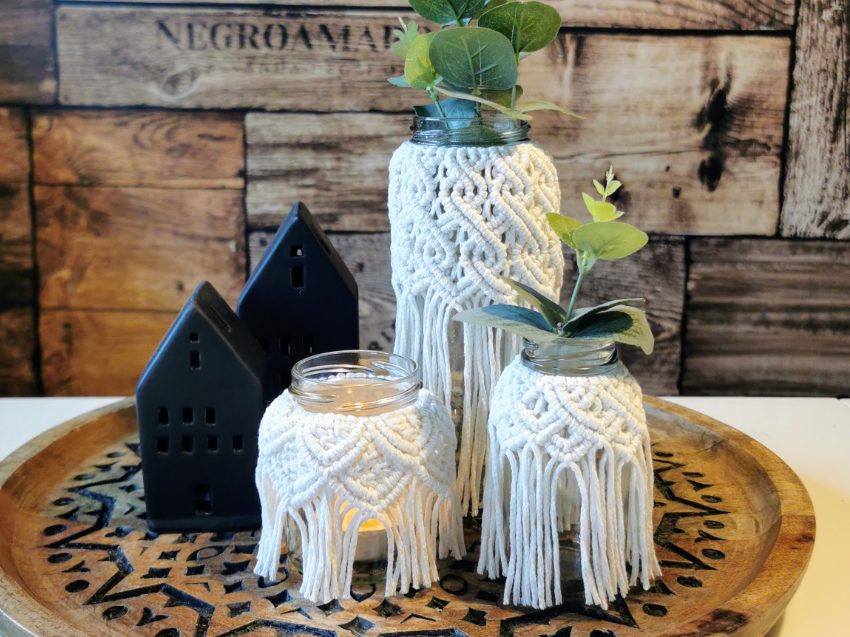 Makramee Workshop in Karlsruhe - Makramee Windlicht