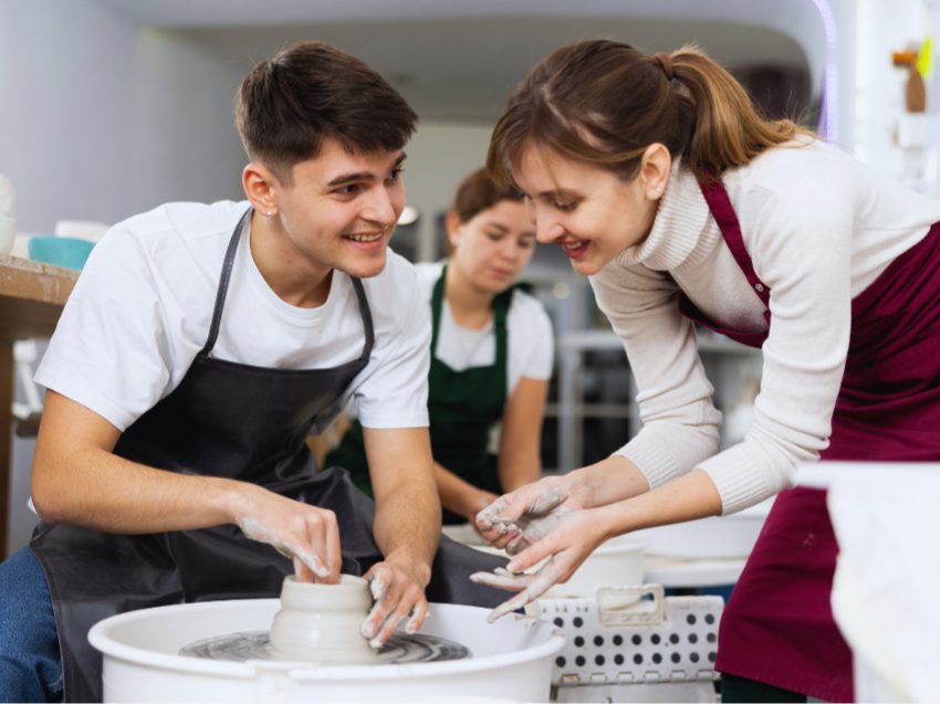 Töpferkurs Stuttgart an der Drehscheibe