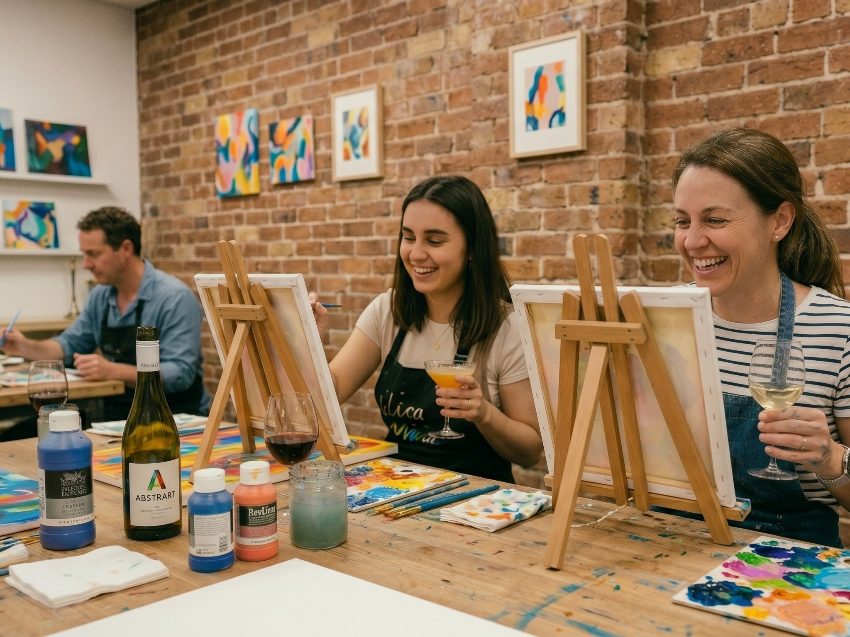 Drink & Paint Malkurs in Braunschweig - Acryl & Art
