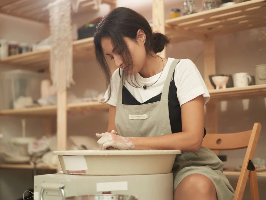 Töpferkurs an der Drehscheibe in Braunschweig