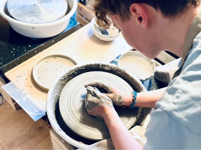 Töpferkurs an der Drehscheibe  in Essen