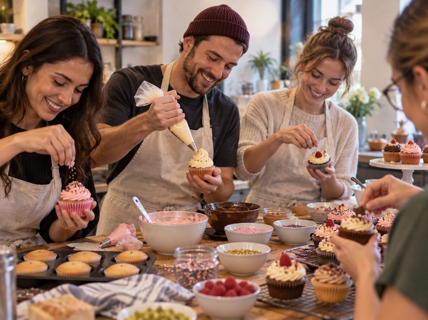 Cupcake Backkurs in Ulm - Bunte Cupcakes selber machen