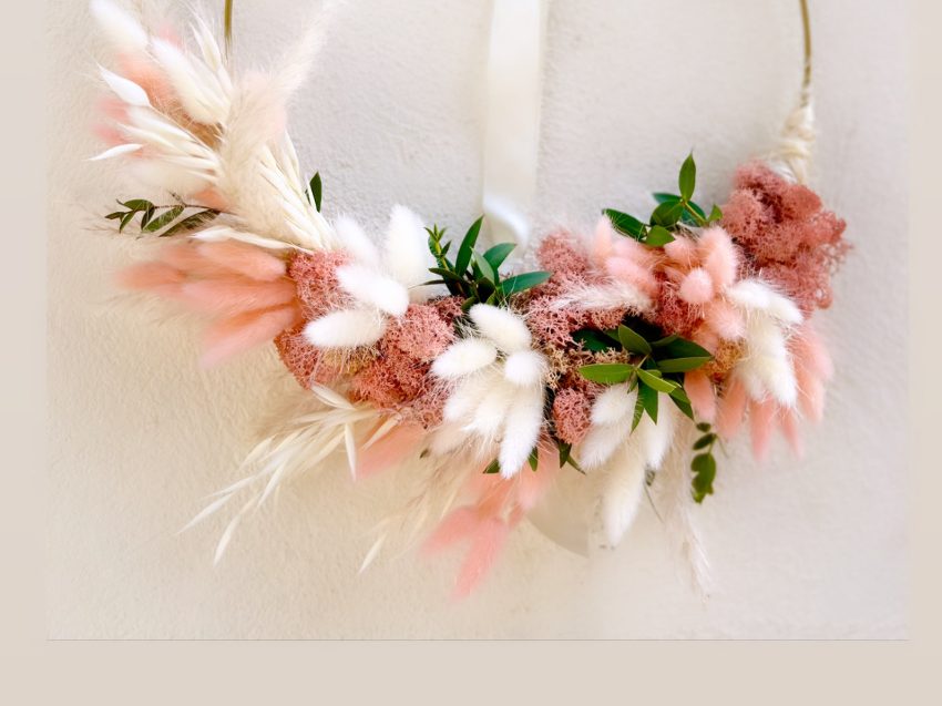 Blumen Workshop in Hamburg - Floral Hoop aus Trockenblumen