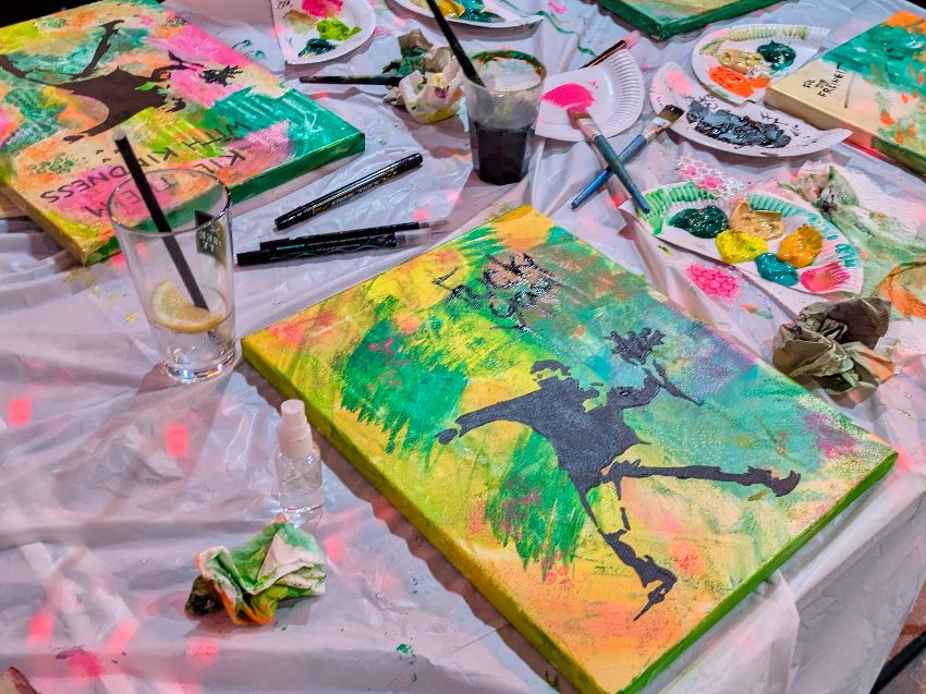 Drink & Paint Malkurs Magdeburg - Banksy Street Art