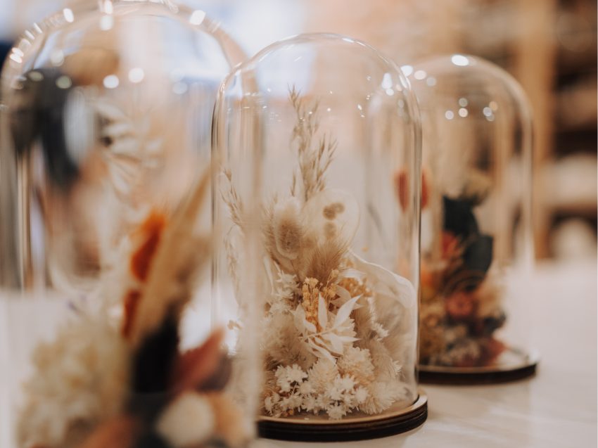 Blumen Workshop nahe Düsseldorf - Glasglocken Workshop