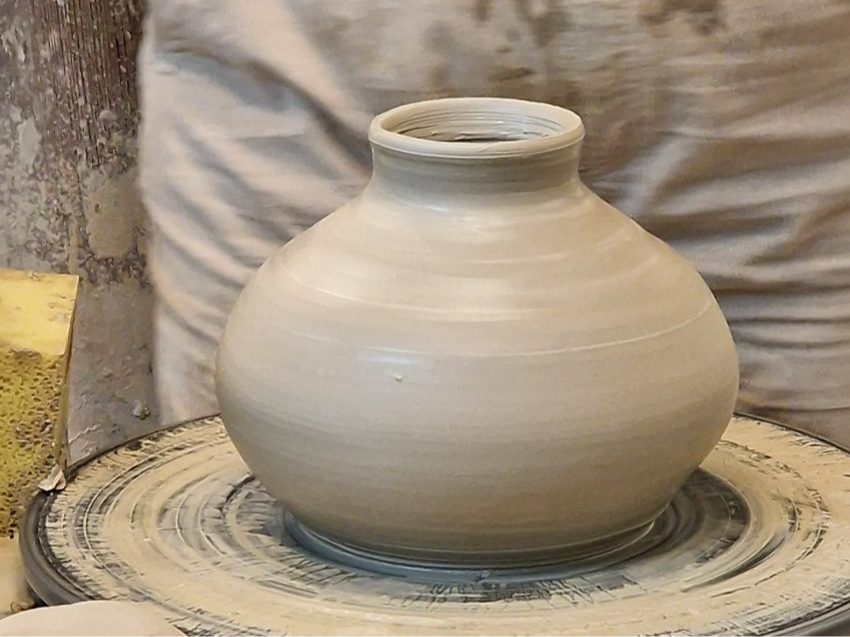 Töpferkurs an der Drehscheibe in Mannheim