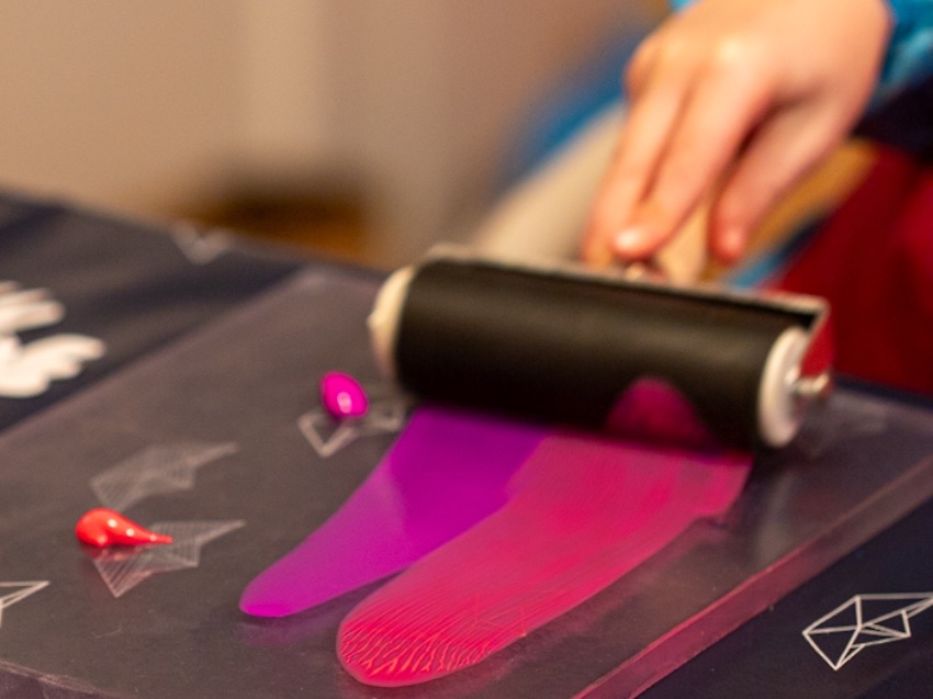 DIY Kurs nahe Lübeck - Gel Print für Kids