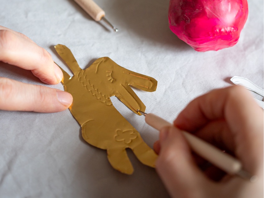 DIY Kurs nahe Lübeck - Osterdeko mit Prägefolie