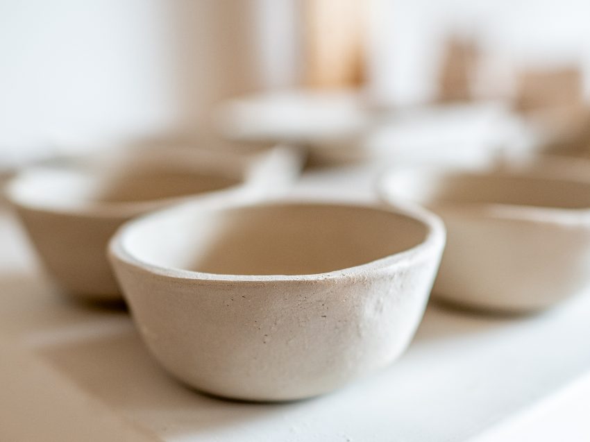 getöpferte Schüssel