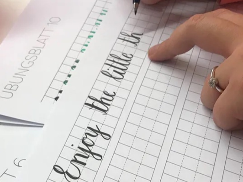 Buchstabenaufbau Brushlettering