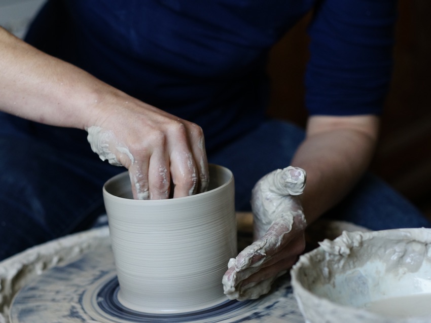 Töpferkurs in Bochum - Aufbau & Drehscheibe
