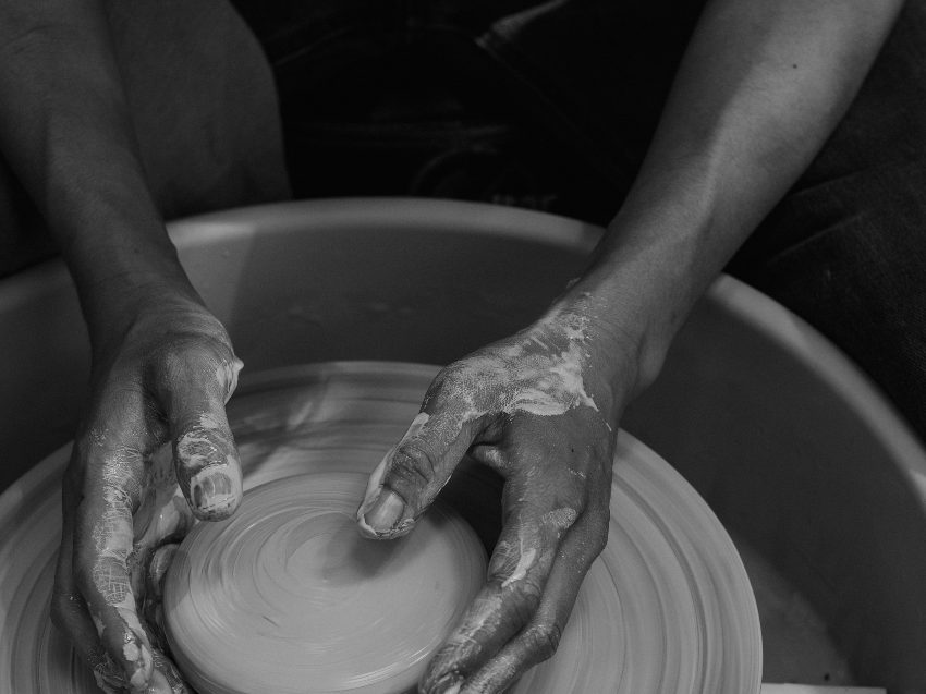 Drehen an der Scheibe, zentrieren